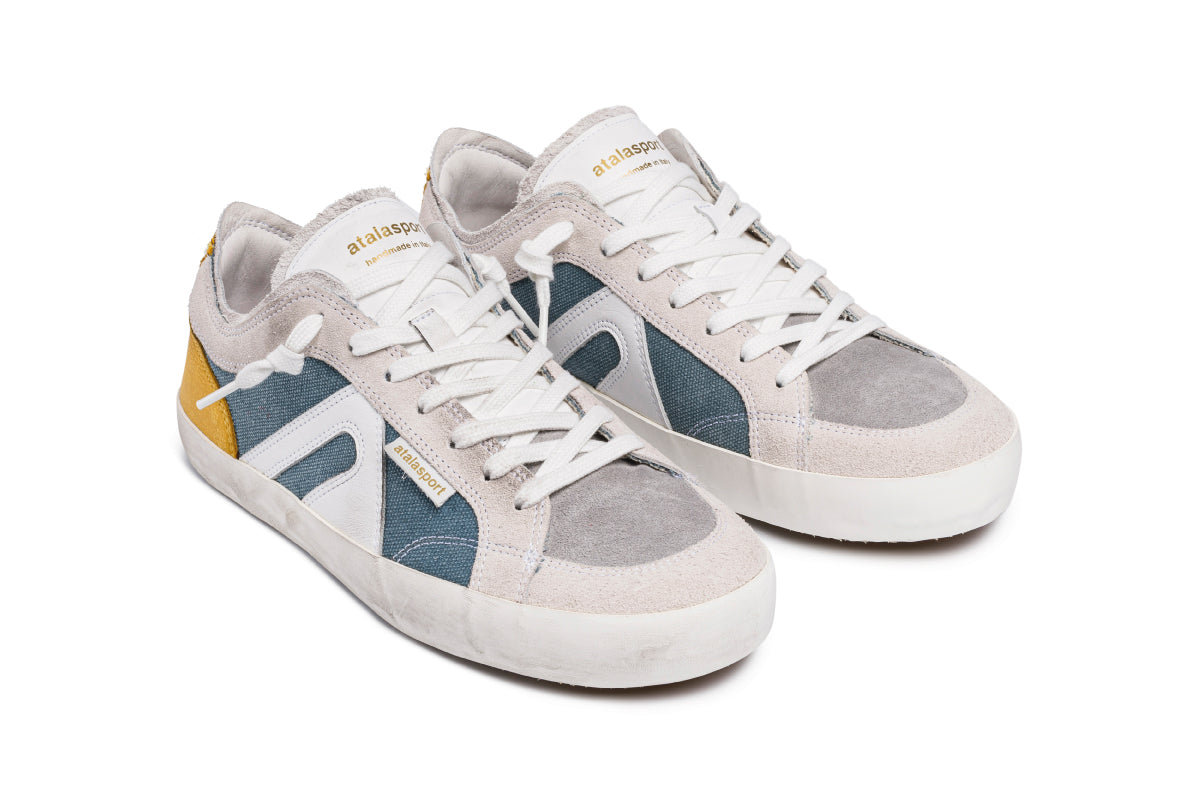 Time Canvas - Blue Jeans / White