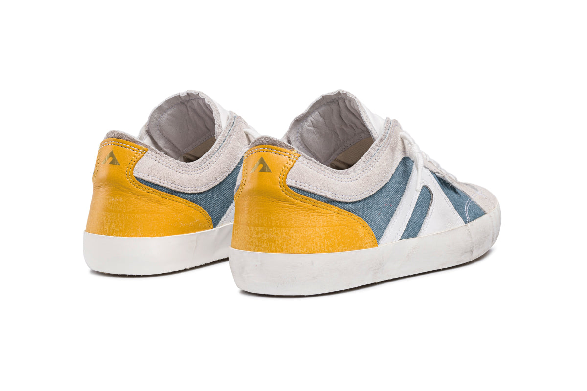 Time Canvas - Blue Jeans / White