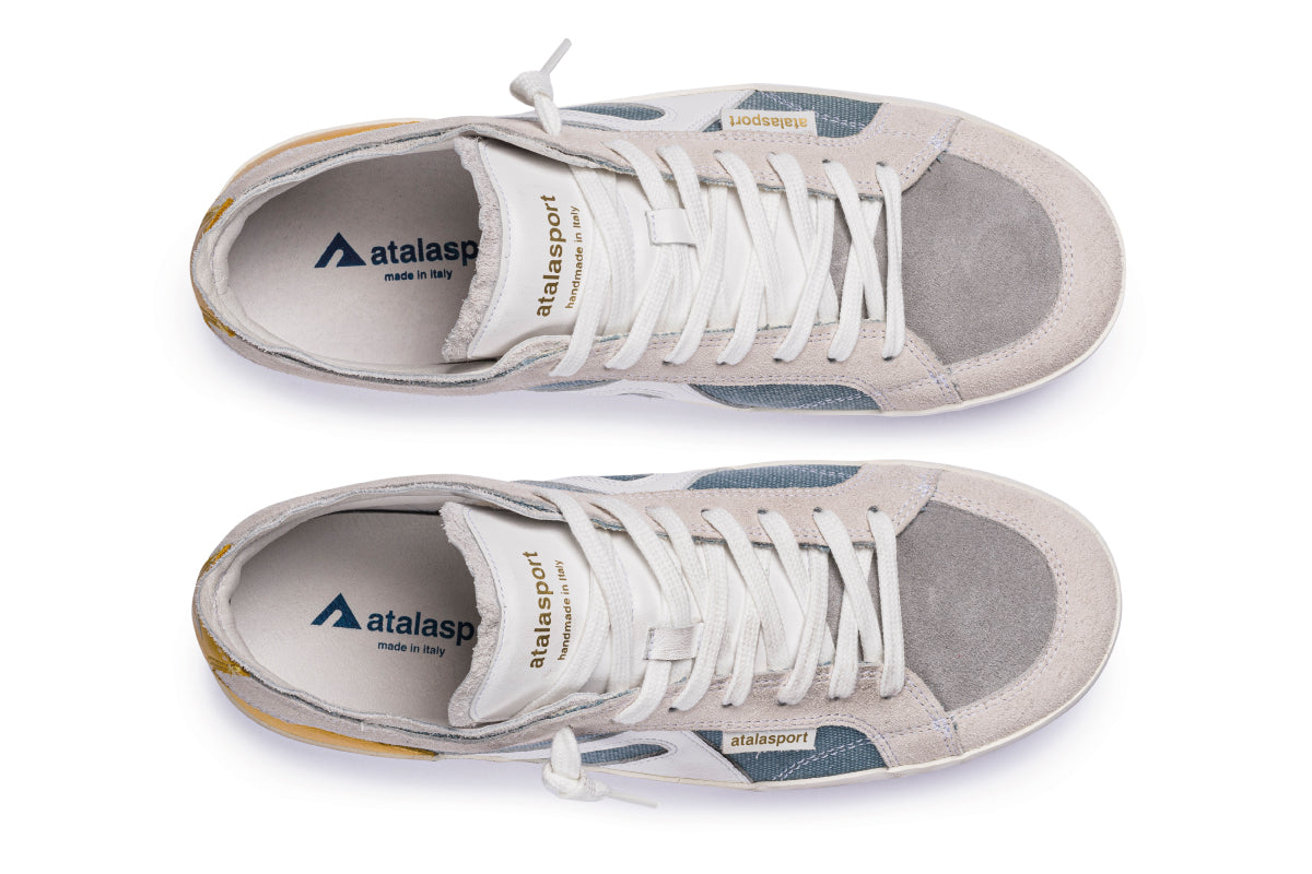 Time Canvas - Blue Jeans / White