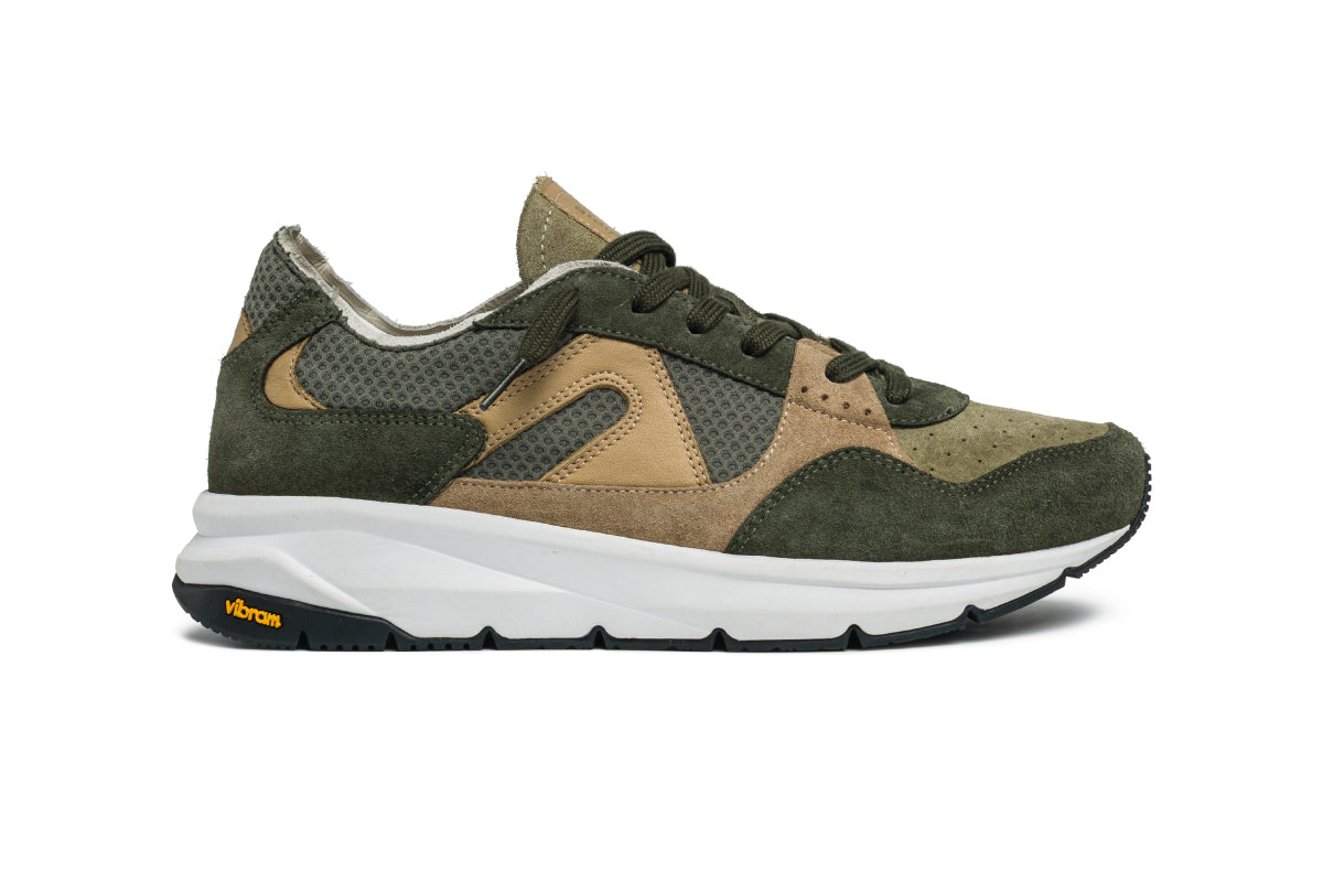 F300 Leather Vibram - Military Green