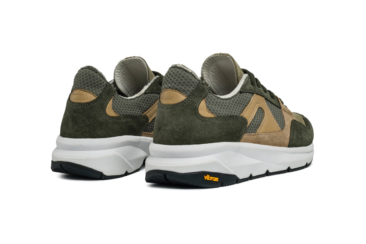 F300 Leather Vibram - Military Green