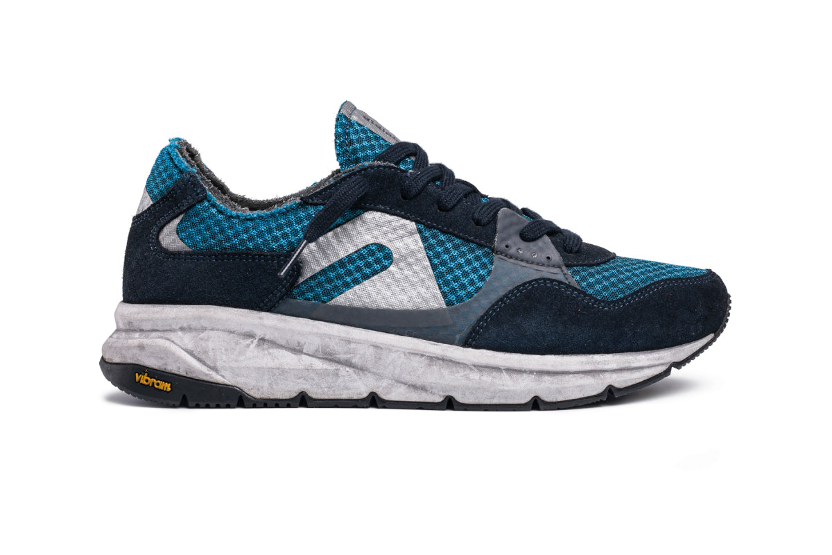 F300 Dirty Vibram - Dark Azure / Silver