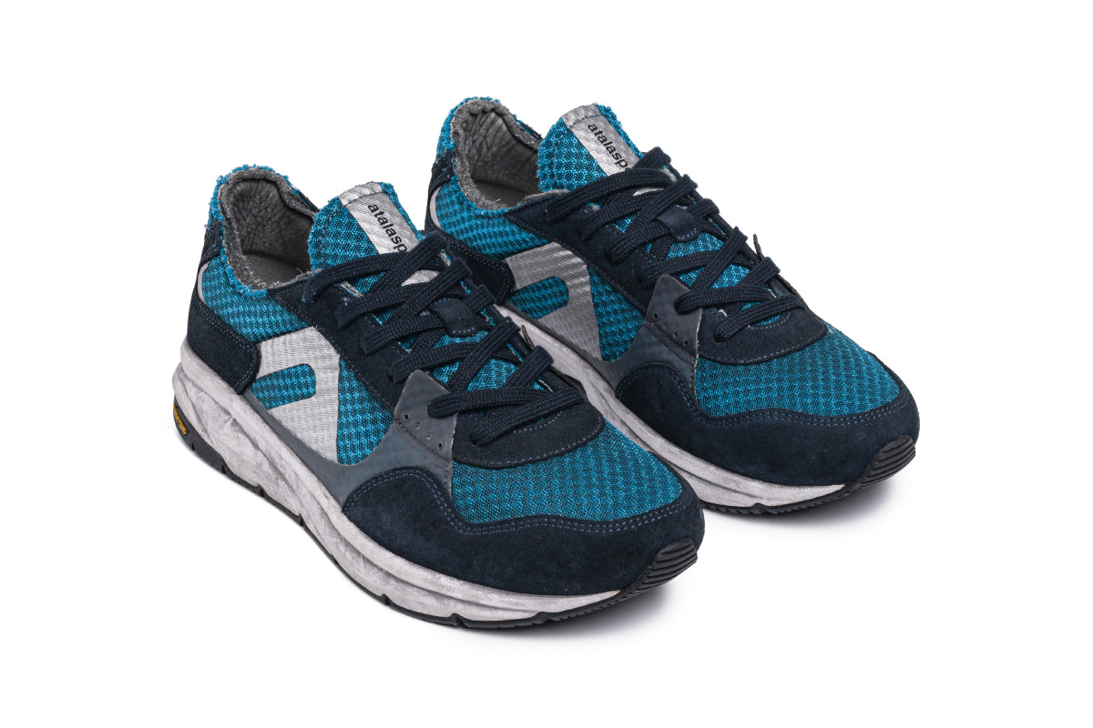 F300 Dirty Vibram - Dark Azure / Silver