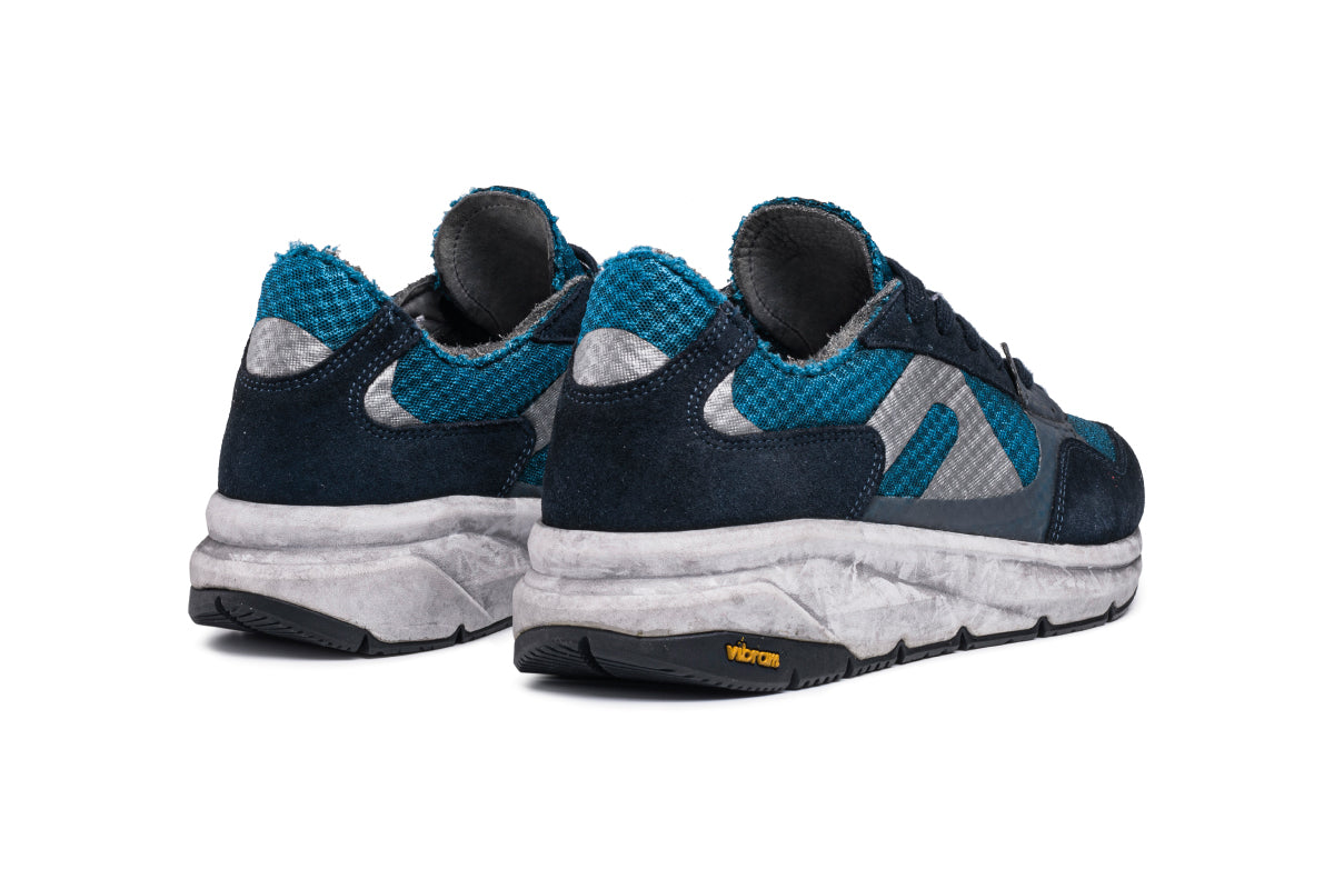 F300 Dirty Vibram - Dark Azure / Silver