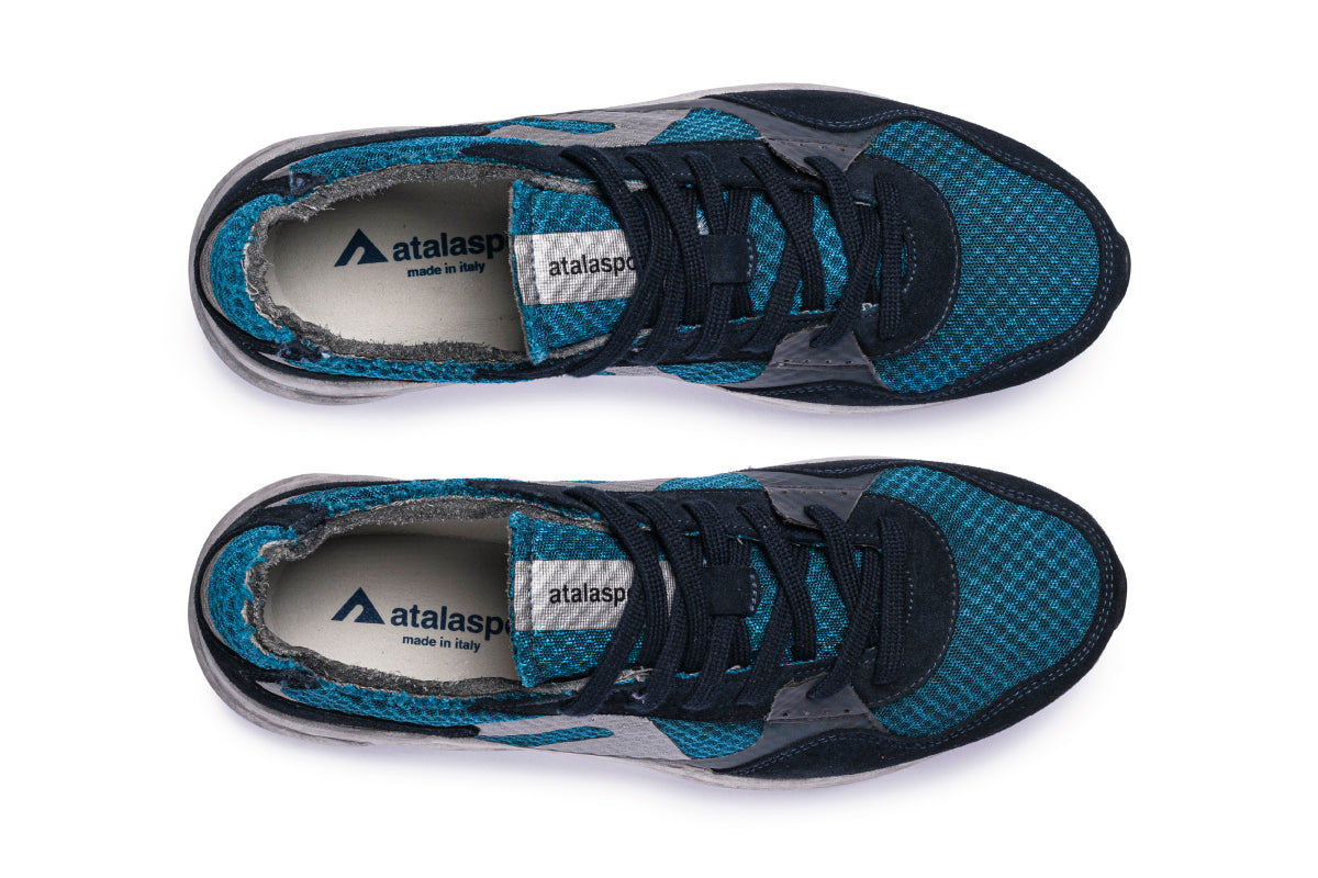 F300 Dirty Vibram - Dark Azure / Silver