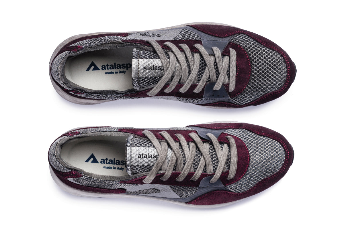 F300 Dirty Vibram - Dark Silver / Cherry