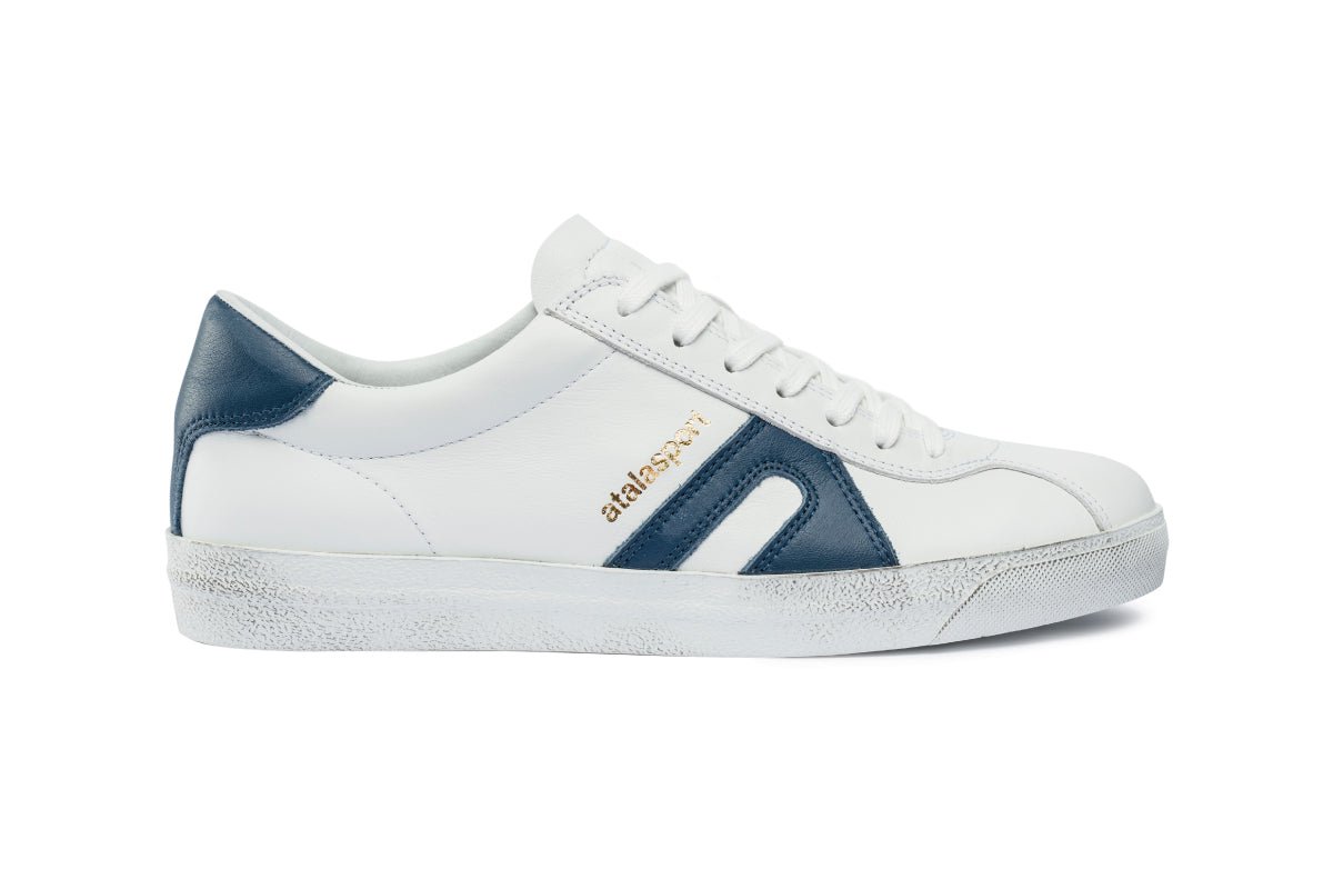 Star Leather - White / Blue Navy - atalasport