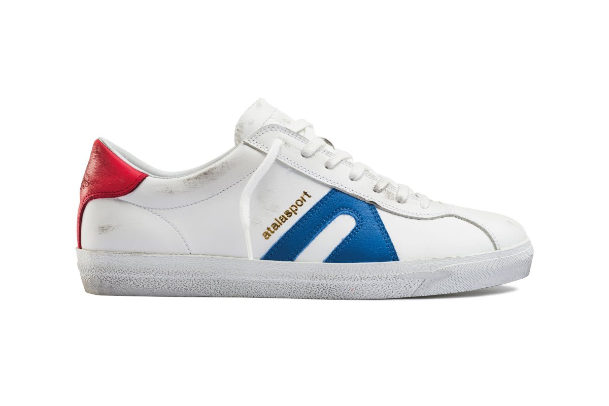 Star Leather - White / Blue & Red - atalasport