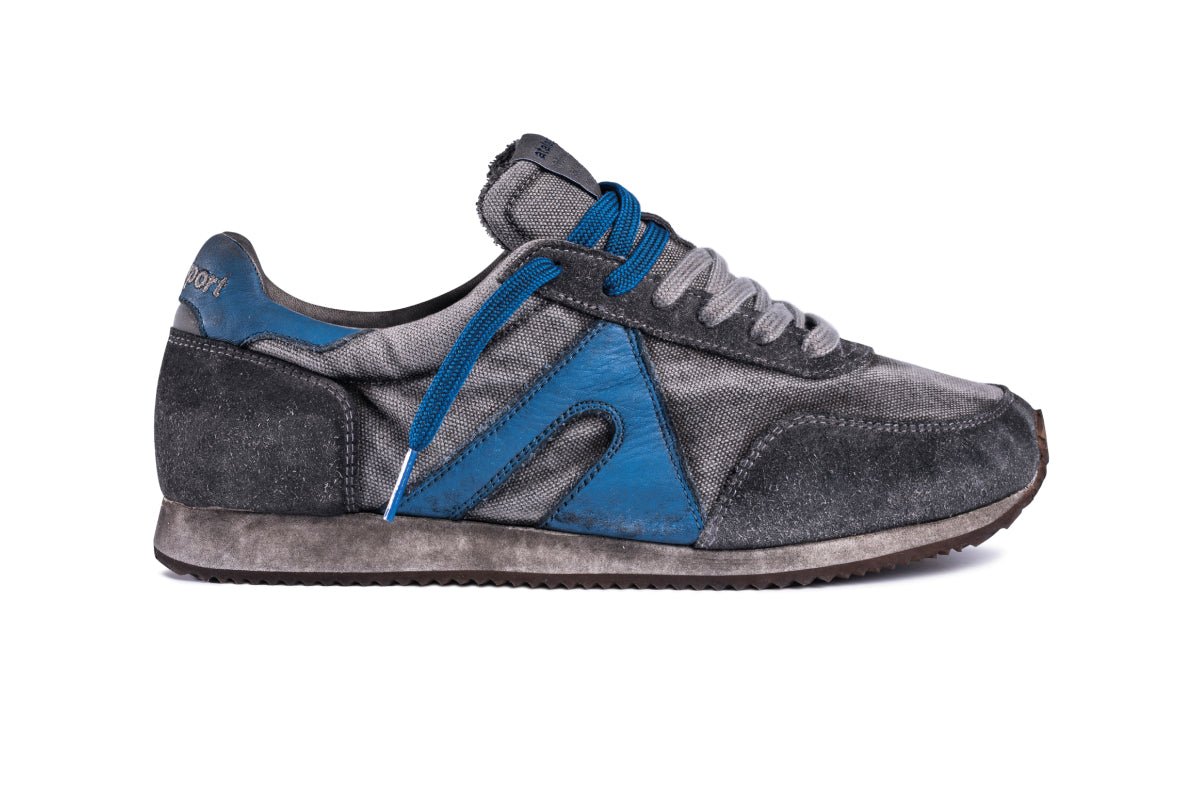 Super Canvas Dirty - Dark Grey / Cobalt Blue - atalasport