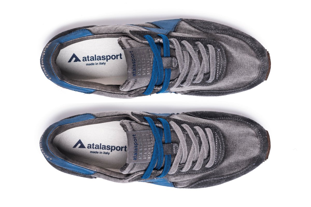 Super Canvas Dirty - Dark Grey / Cobalt Blue - atalasport