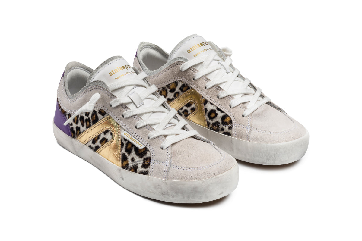 Time Suede - Gold Leopard