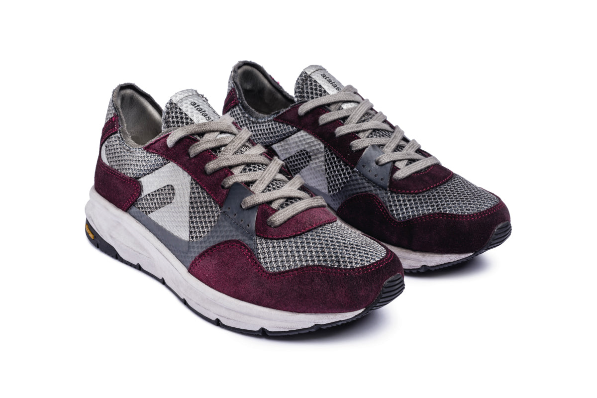 F300 Dirty Vibram - Dark Silver / Cherry