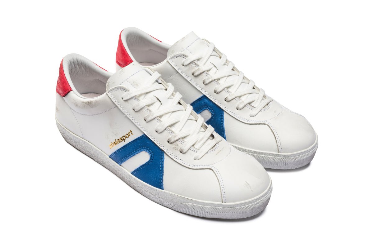 Star Leather - White / Blue & Red - atalasport