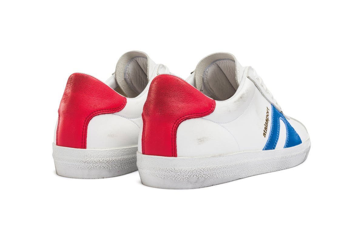 Star Leather - White / Blue & Red - atalasport